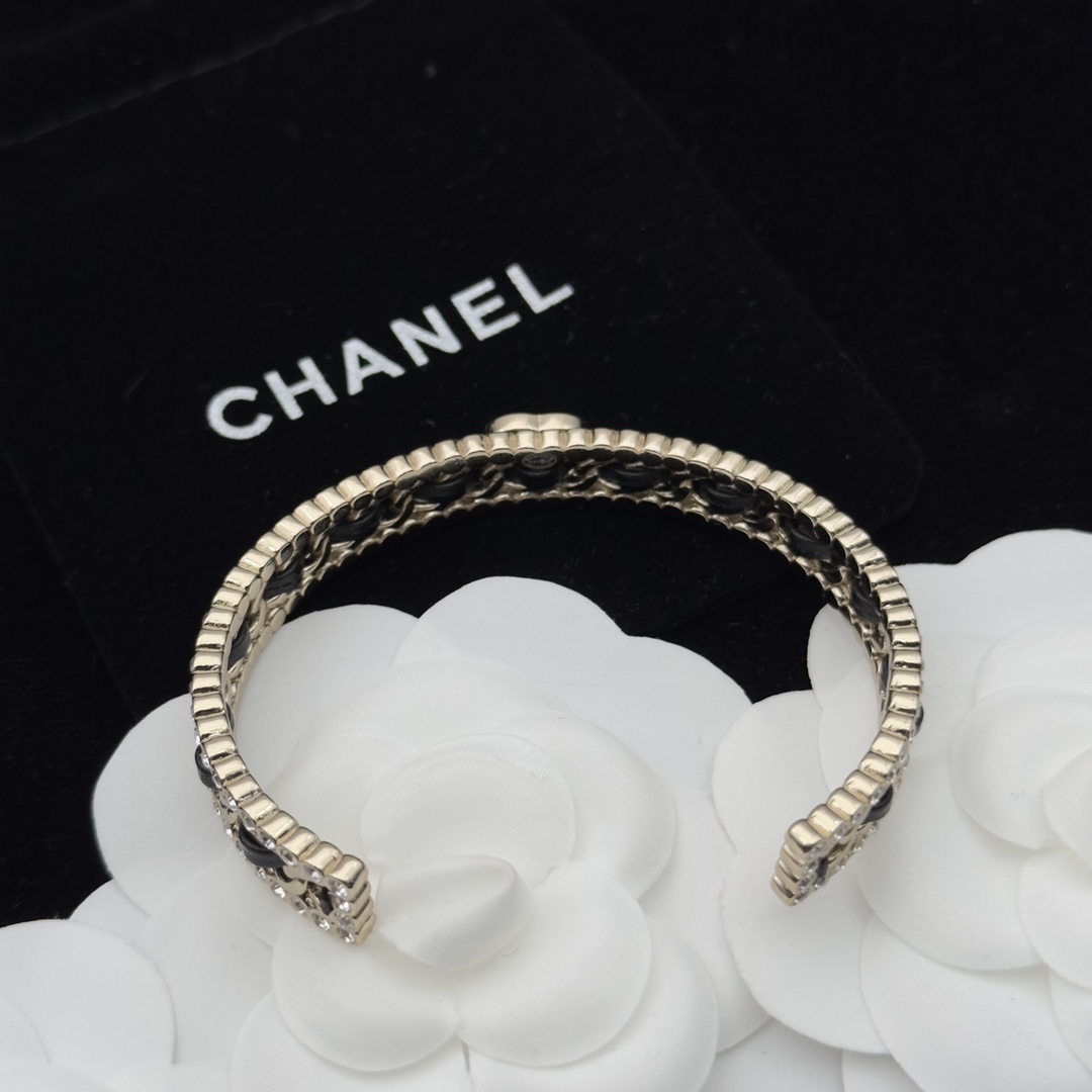 Two Styles of Open Leather-Accented Cuff Bracelets