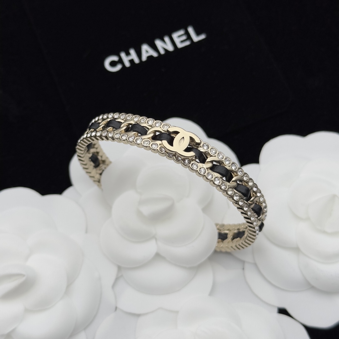 Two Styles of Open Leather-Accented Cuff Bracelets