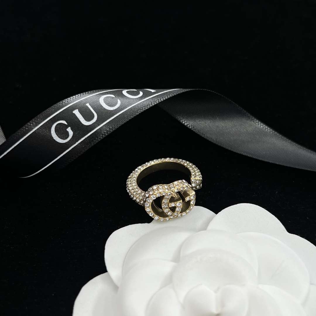 Gold-Tone Crystal Key & Link Jewelry Set: Necklace, Bracelet, Earrings & Open Ring