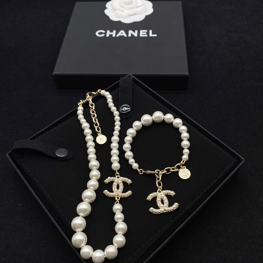 100th Anniversary Pearl Commemorative Jewelry Set (Necklace, Bracelet, 2 Earring Styles)