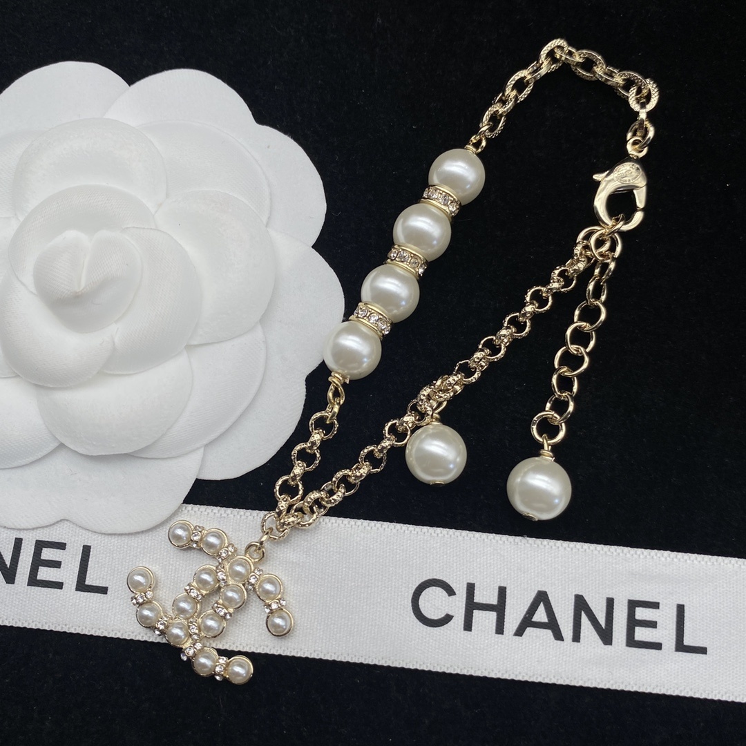 Gold-Toned Pearl & Motif Jewelry Set (2 Earring Styles, Necklace, Bracelet, Brooch)