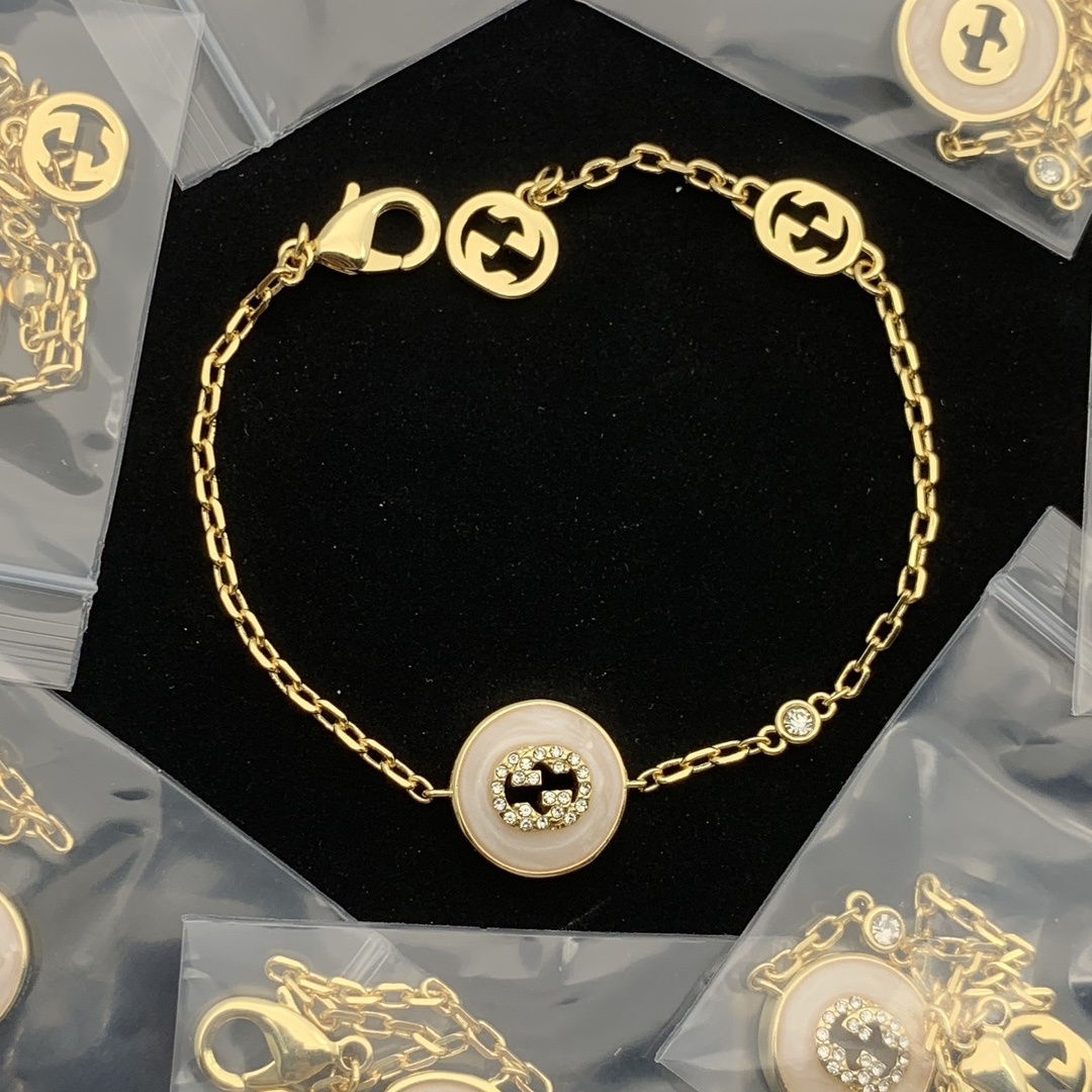 Gold-Tone & Crystal Accent Jewelry Set: Necklace, Bracelets, 2 Earring Styles & Ring