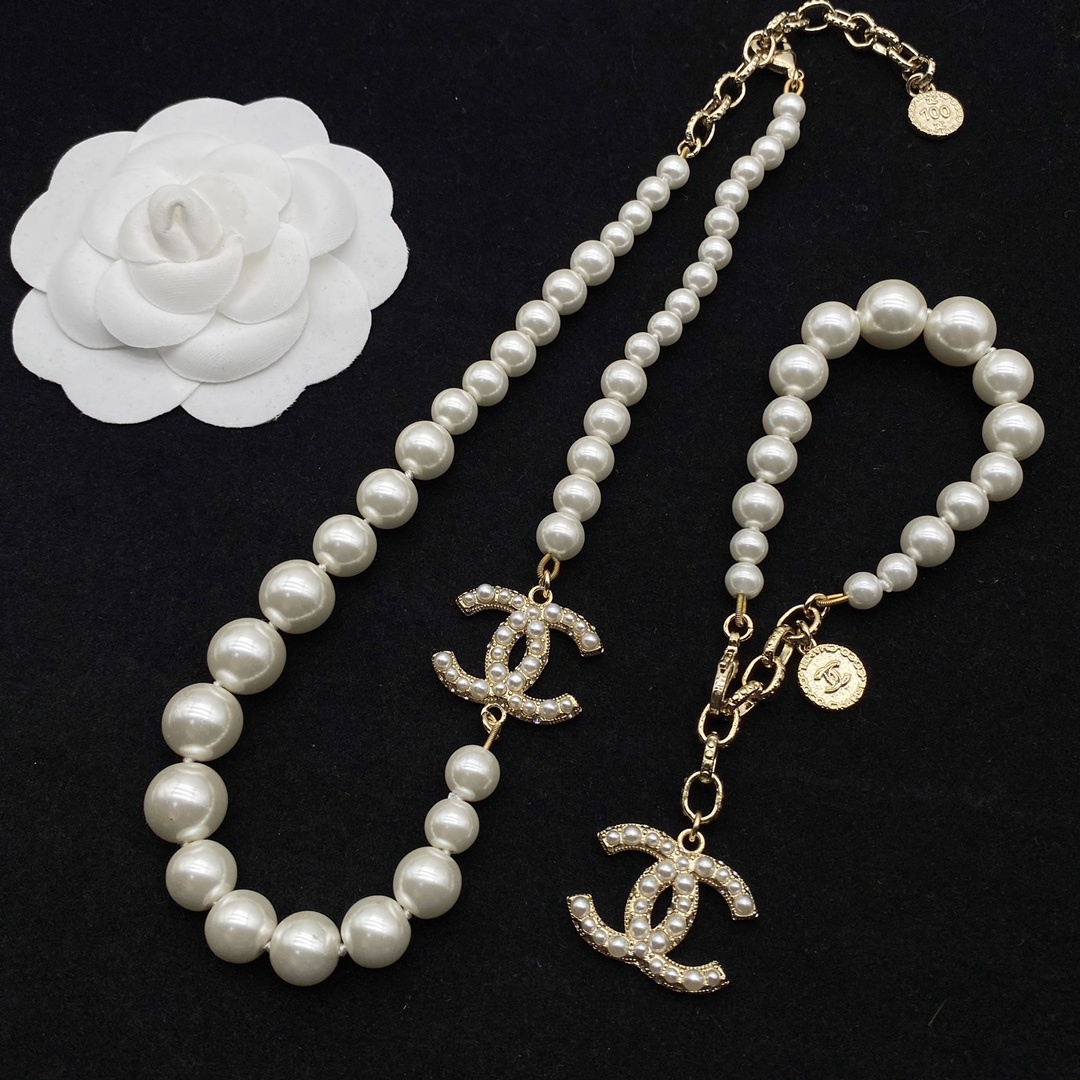 100th Anniversary Pearl Commemorative Jewelry Set (Necklace, Bracelet, 2 Earring Styles)