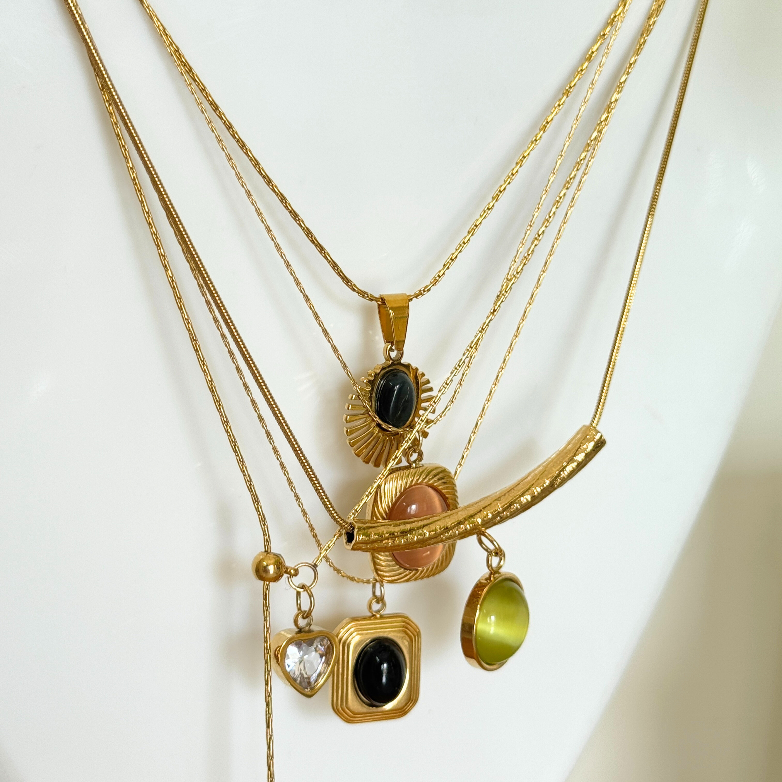 18k Gold Heart Pendant Necklace | Anti_Tarnish