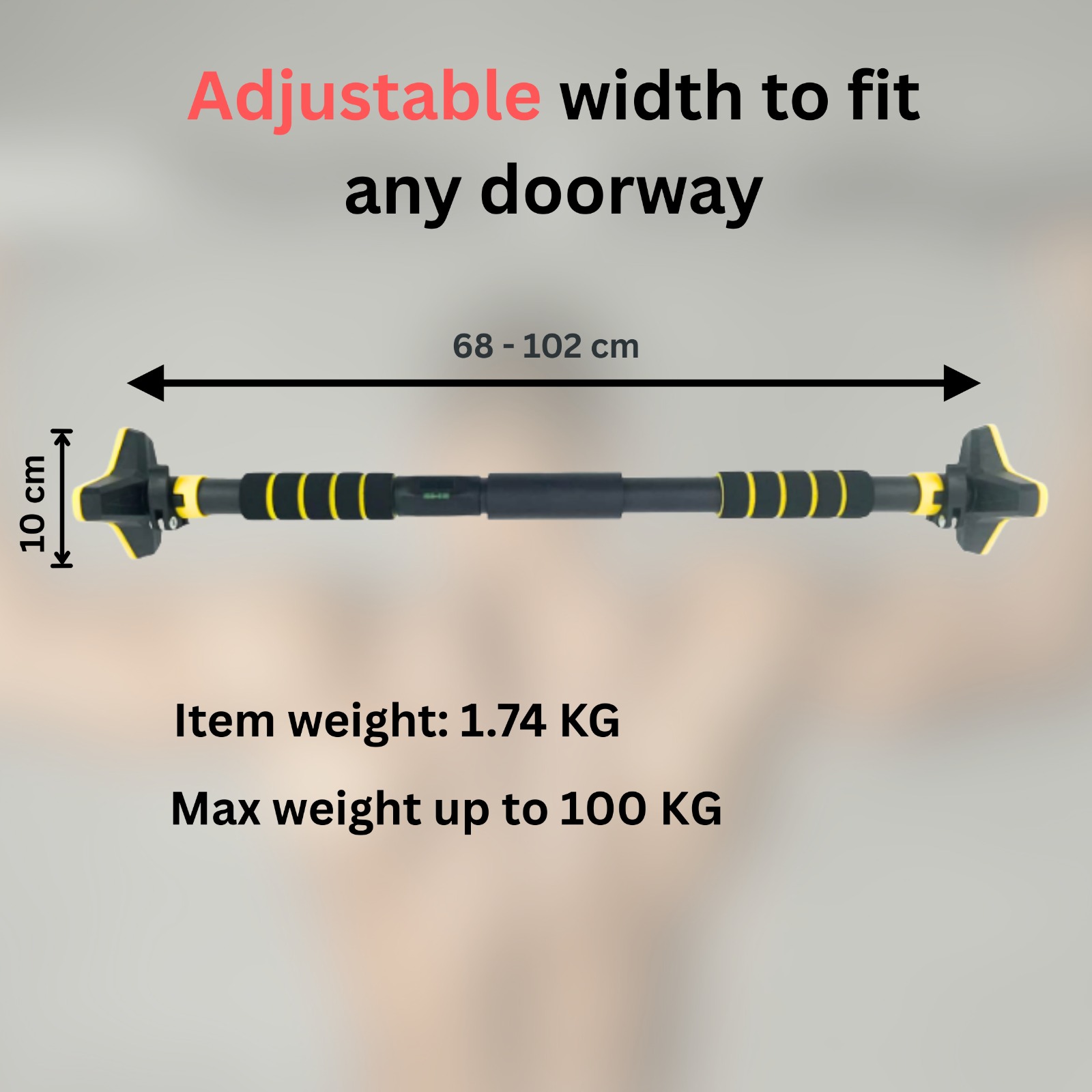 Adjustable Doorway Pull-Up Bar