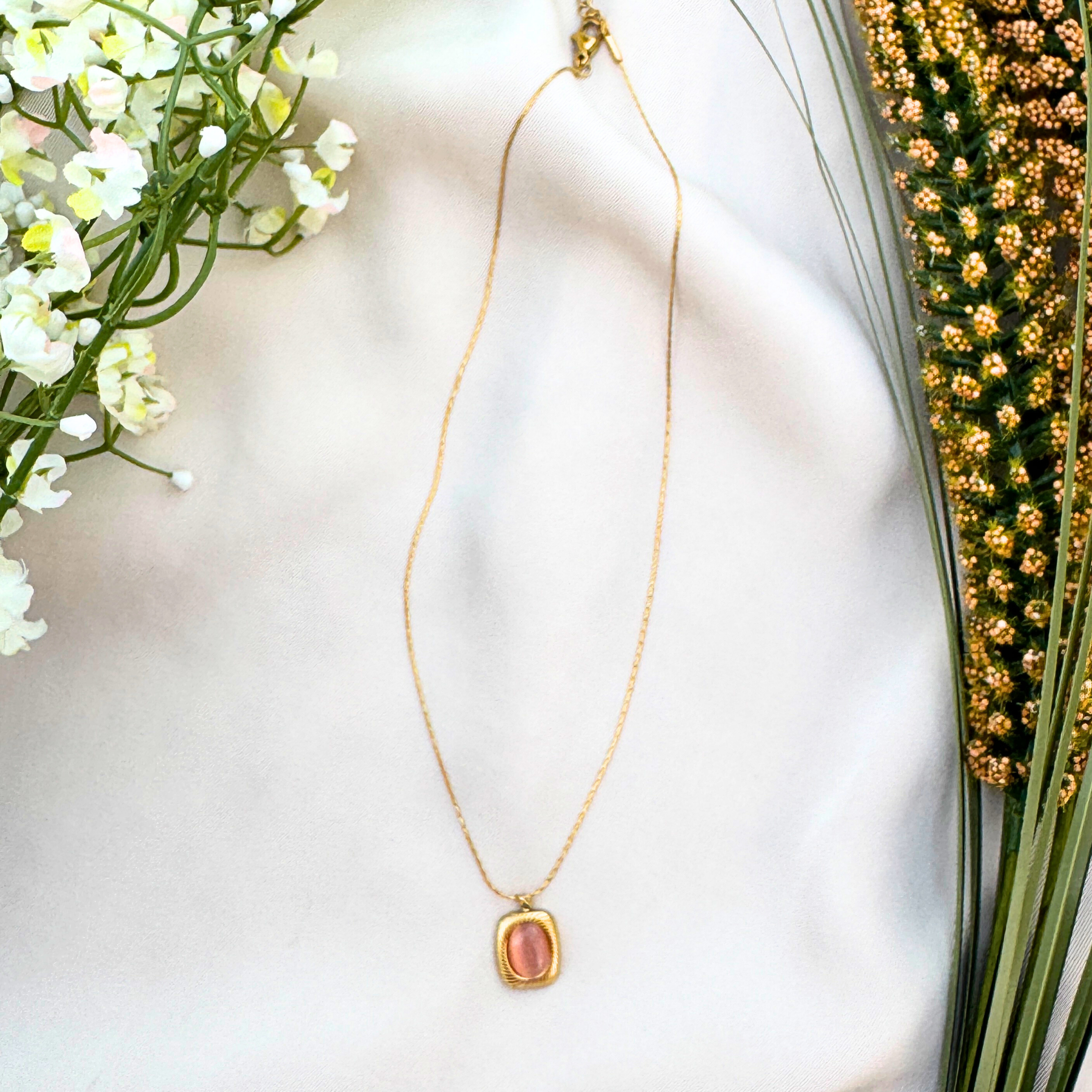 18k Gold-Tone Pendant Necklace | Anti-Tarnish