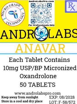 Andro Labs Anavar / Oxandrolone Micronized 10mg 50 Tablets