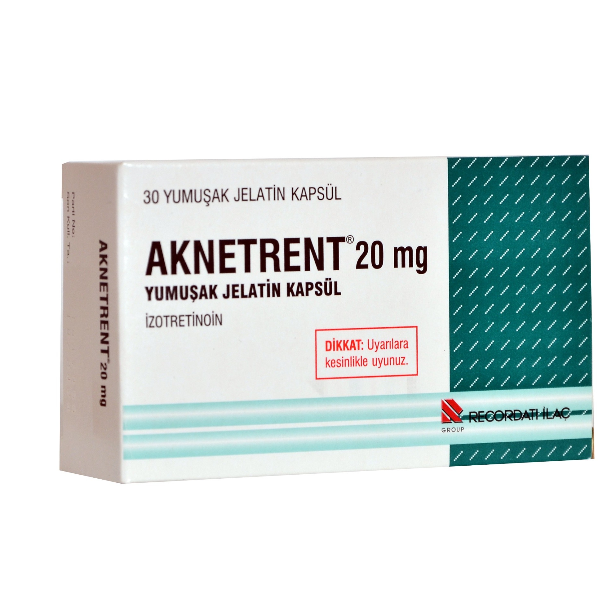 Aknetrent / Accutane (Isotretinoin) 20mg 30 Soft Gels 