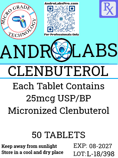 Andro Labs Clen / Clenbuterol  Micronized 10mg 50 Tablets