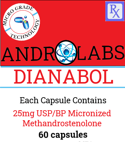 Andro Labs Dianabol Micronized 25mg 60 CAPSULES
