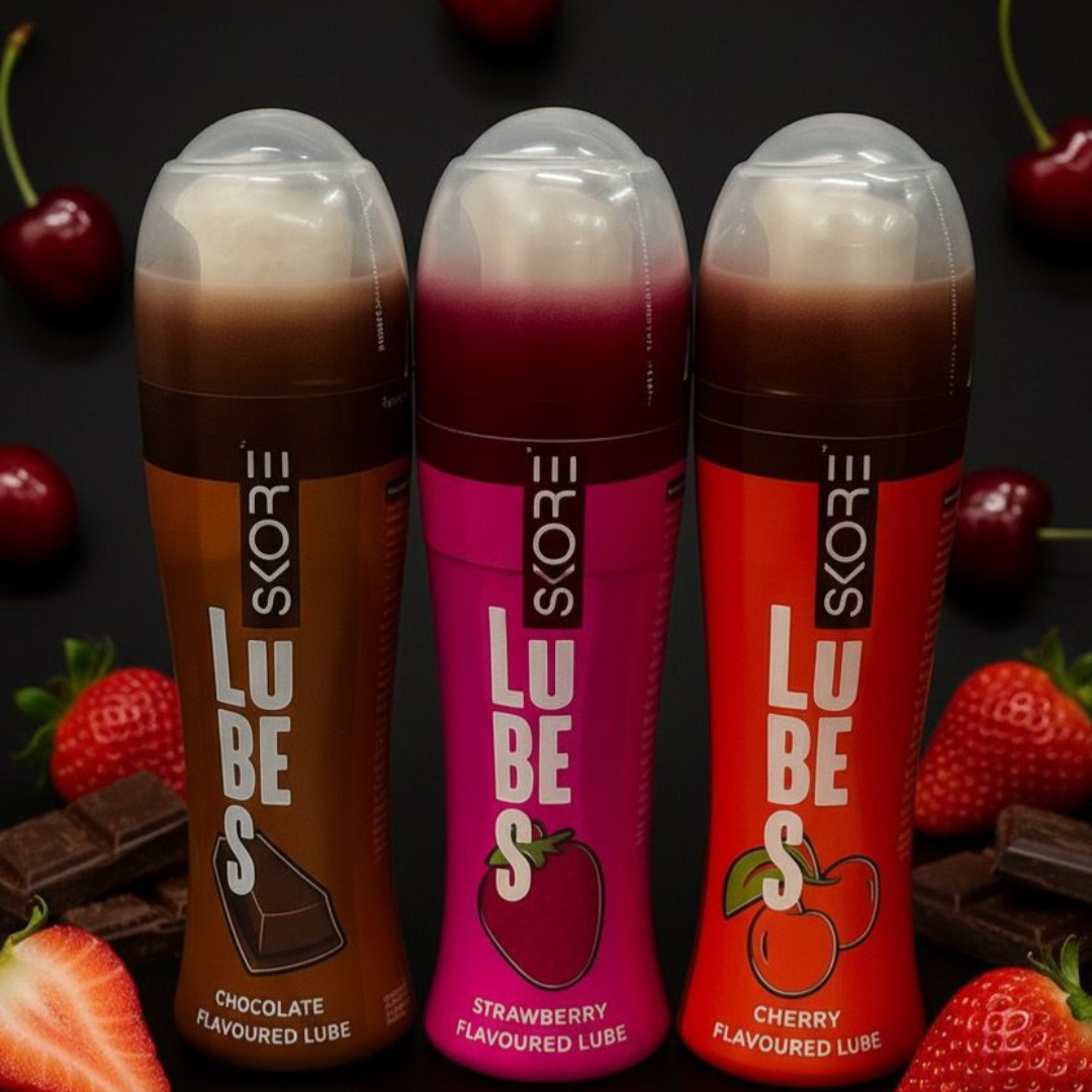 Skore Lubes - Pack Of 3 (Chocolate Strawberry Cherry)