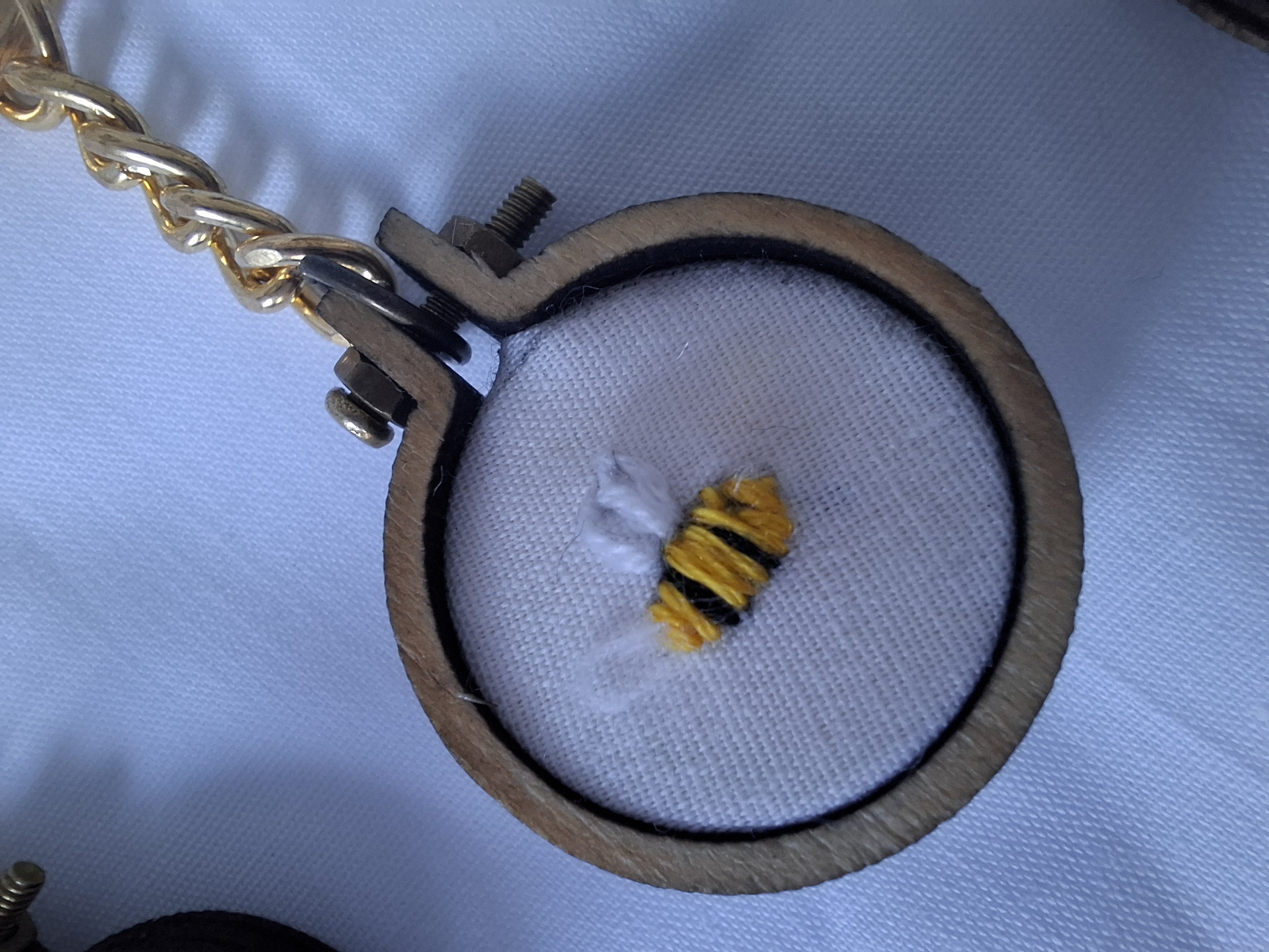 Hand-embroidered Keychains