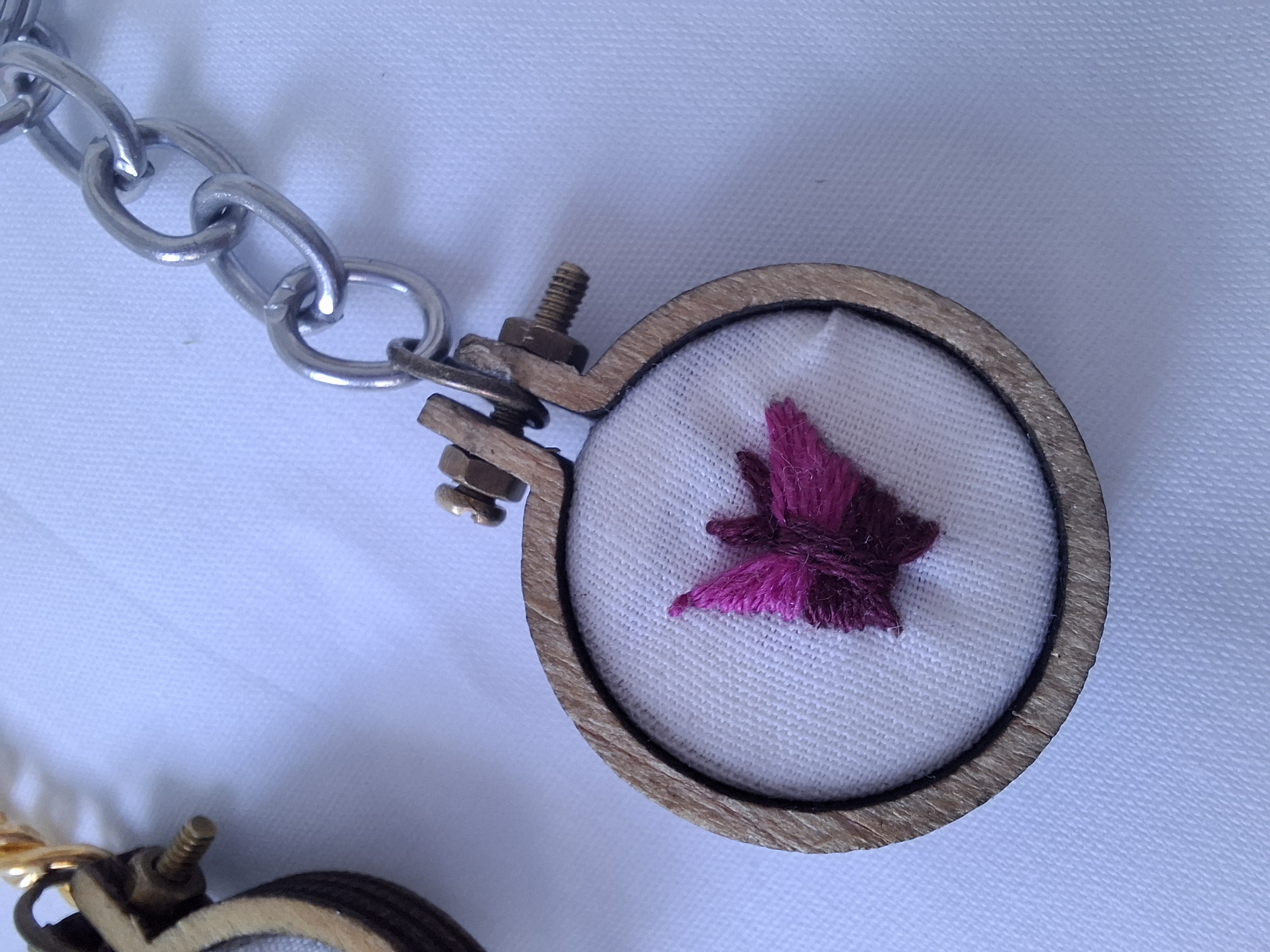 Hand-embroidered Keychains
