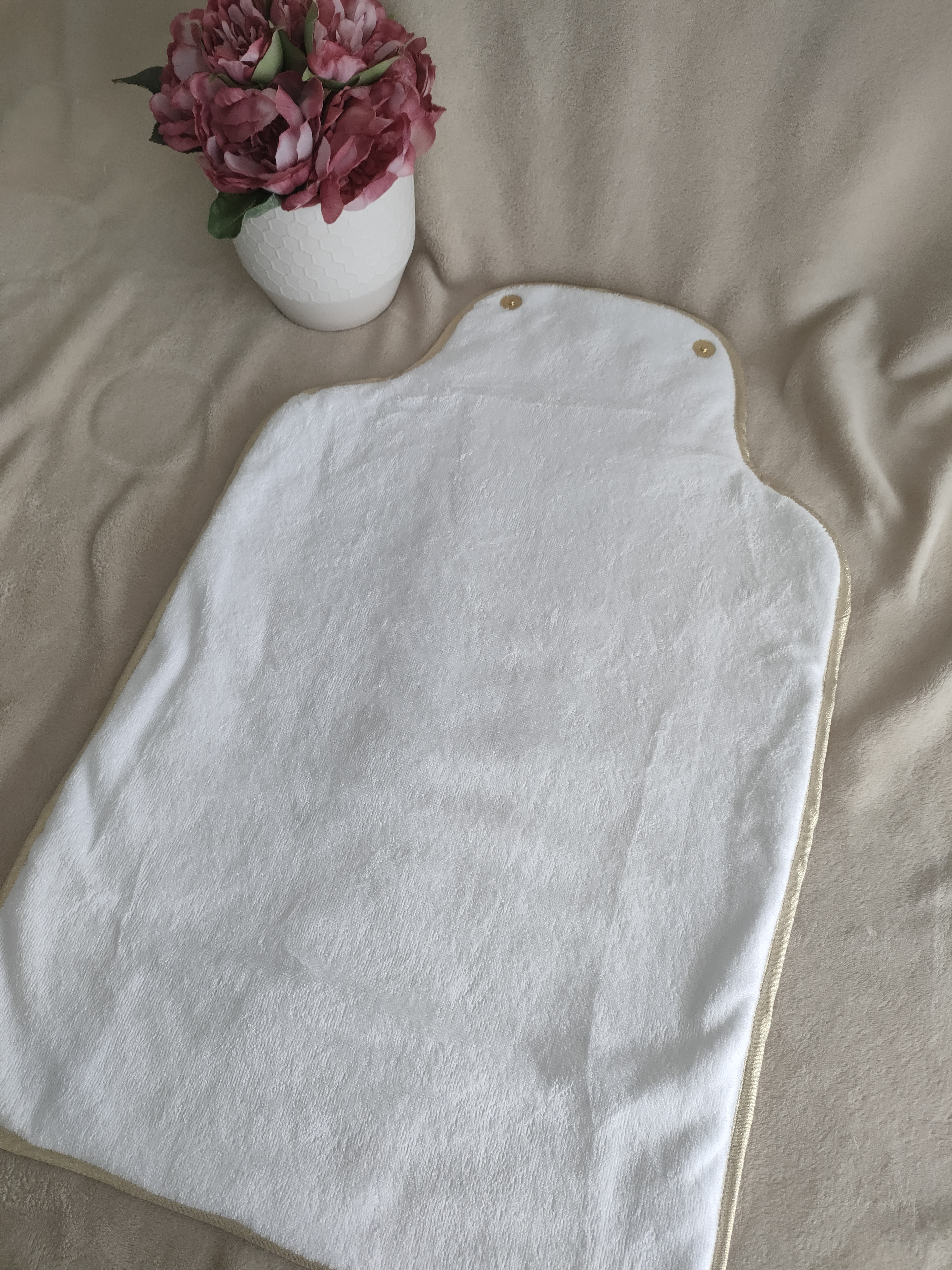 Matelas à langer nomade argenté pailleté