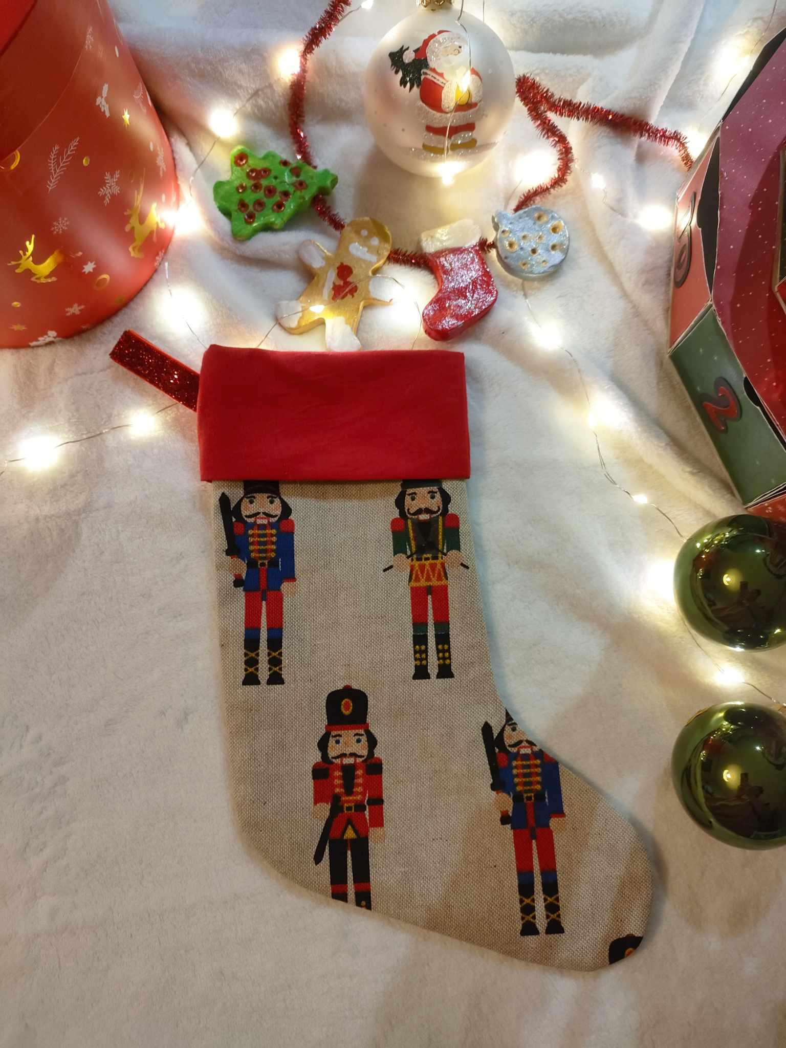 Chaussette de Noël casse-noisette