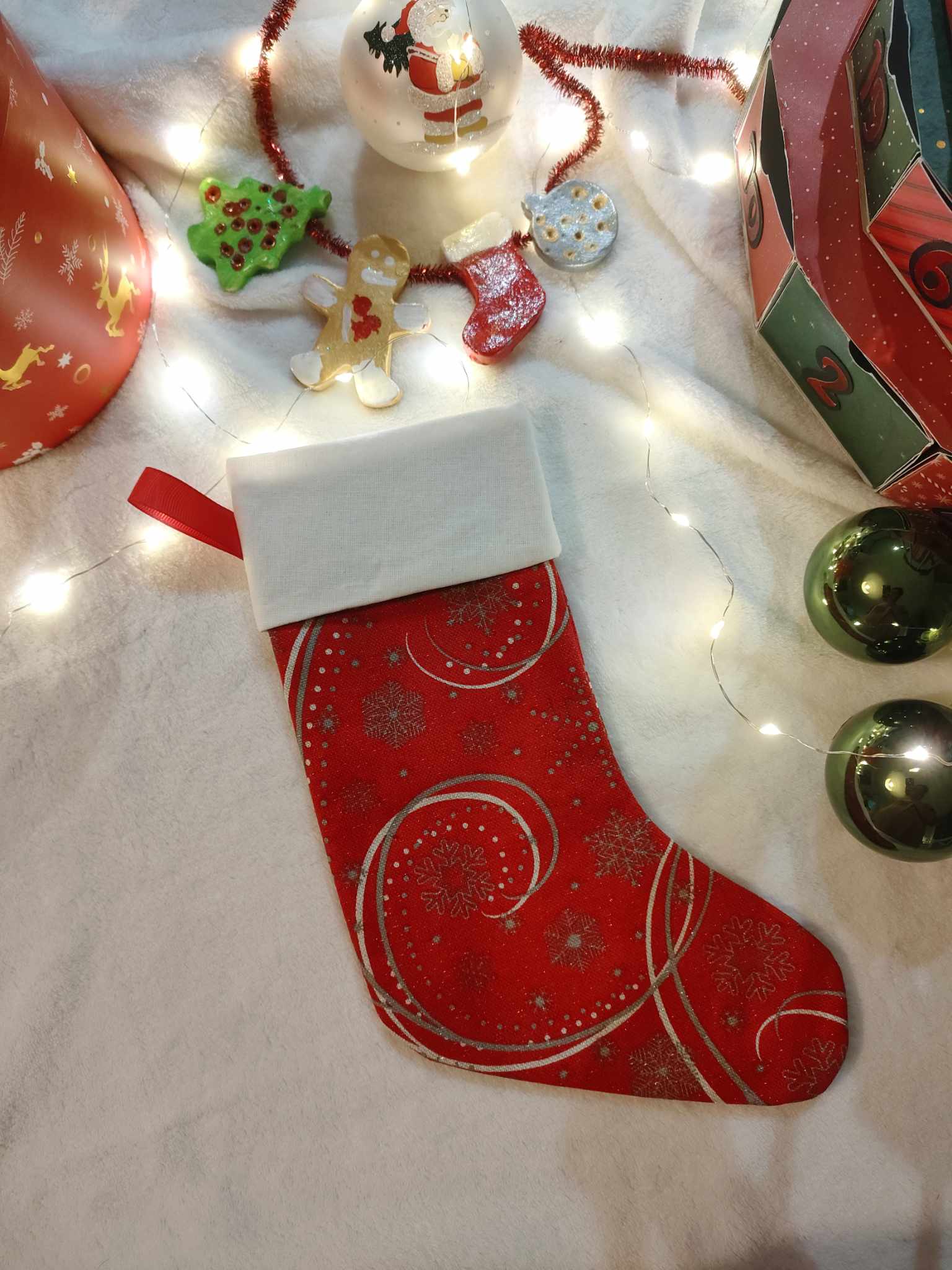 Chaussette de Noël filamants