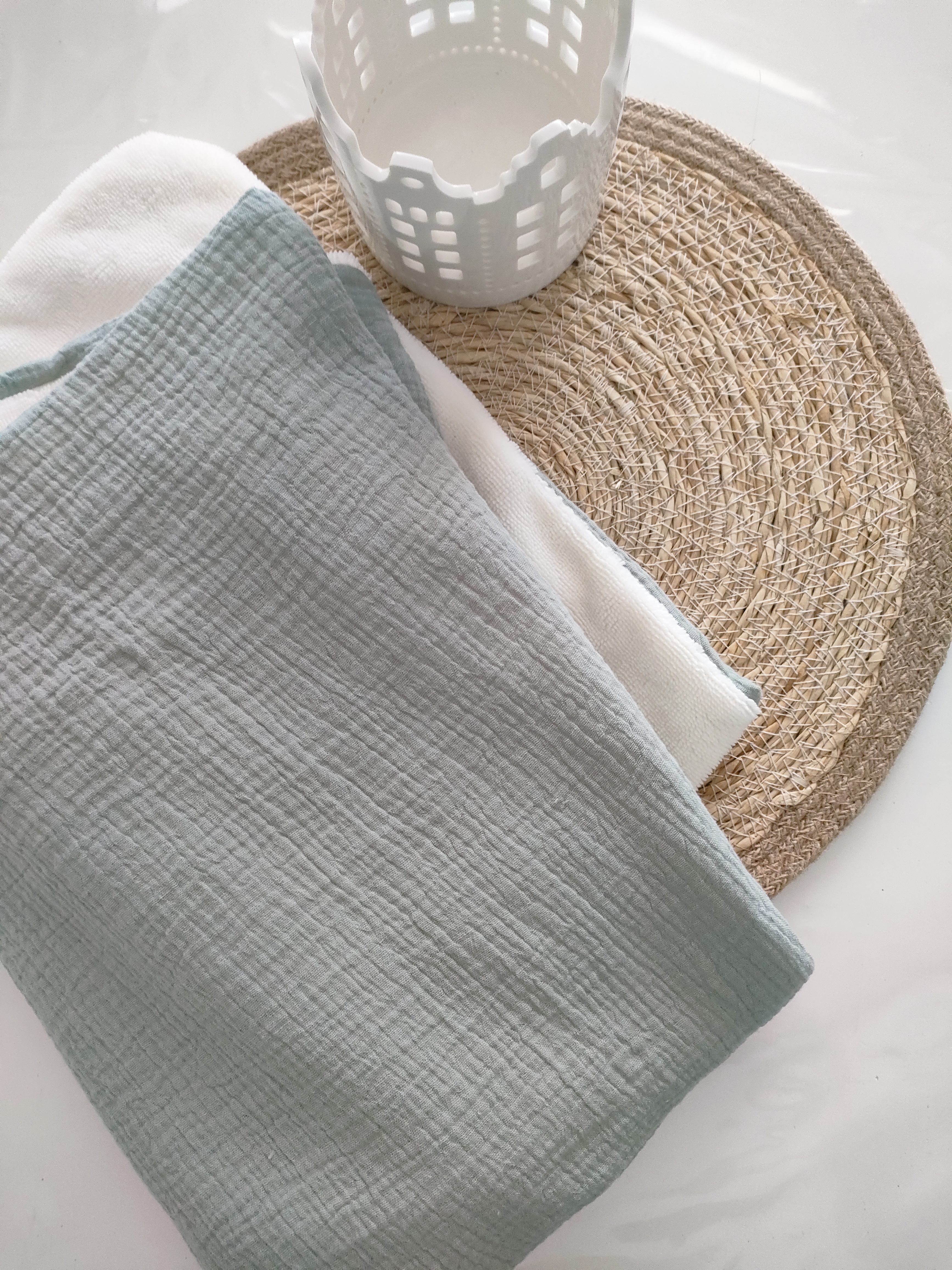 Couverture bébé eucalyptus