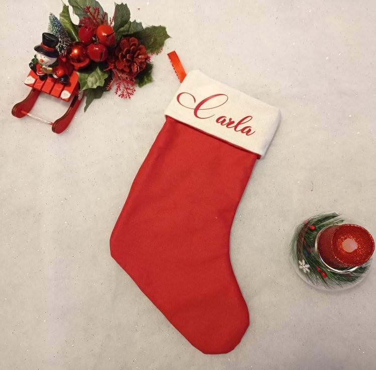 Chaussette de Noël Rouge