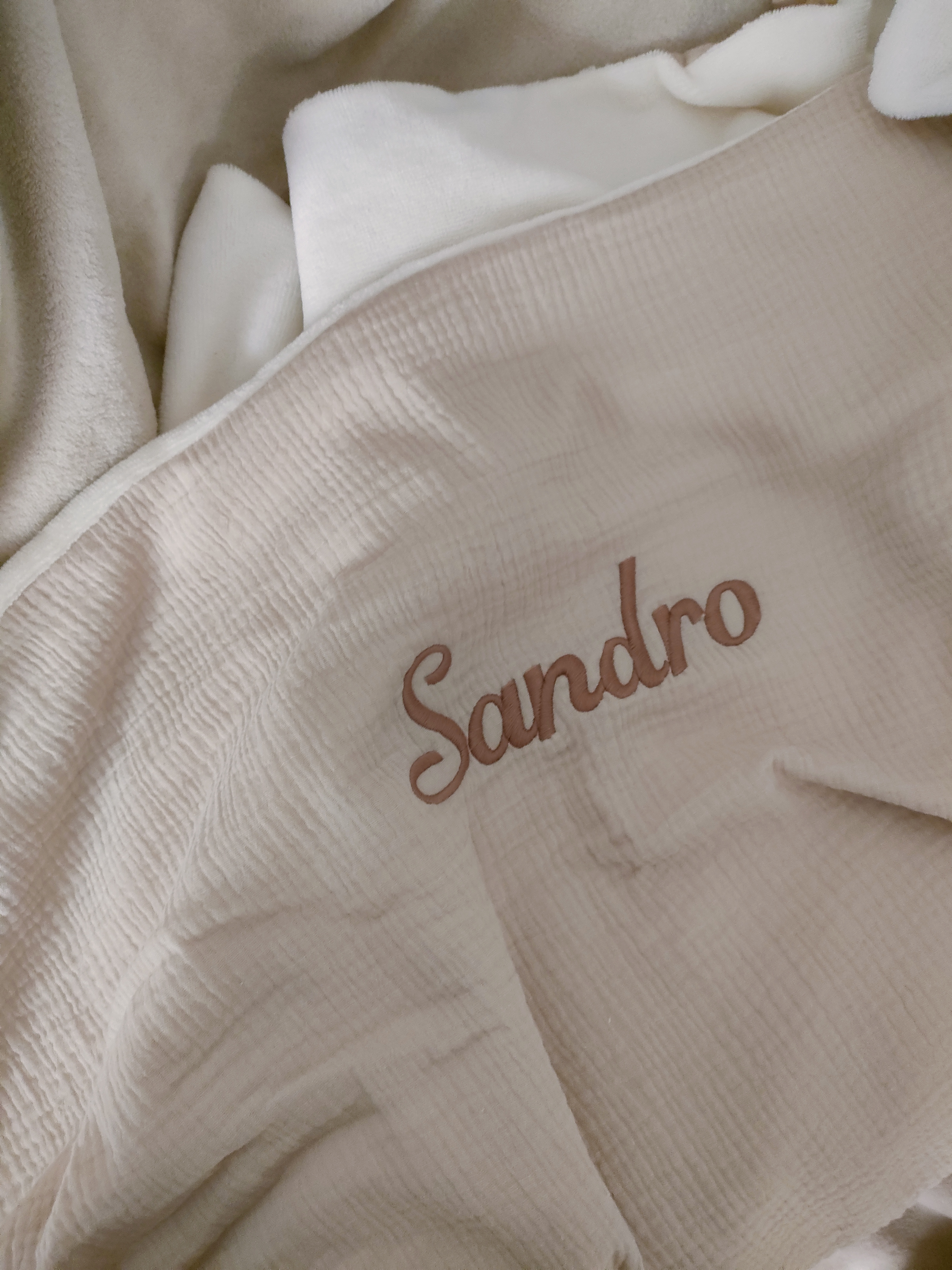 Couverture bébé lin