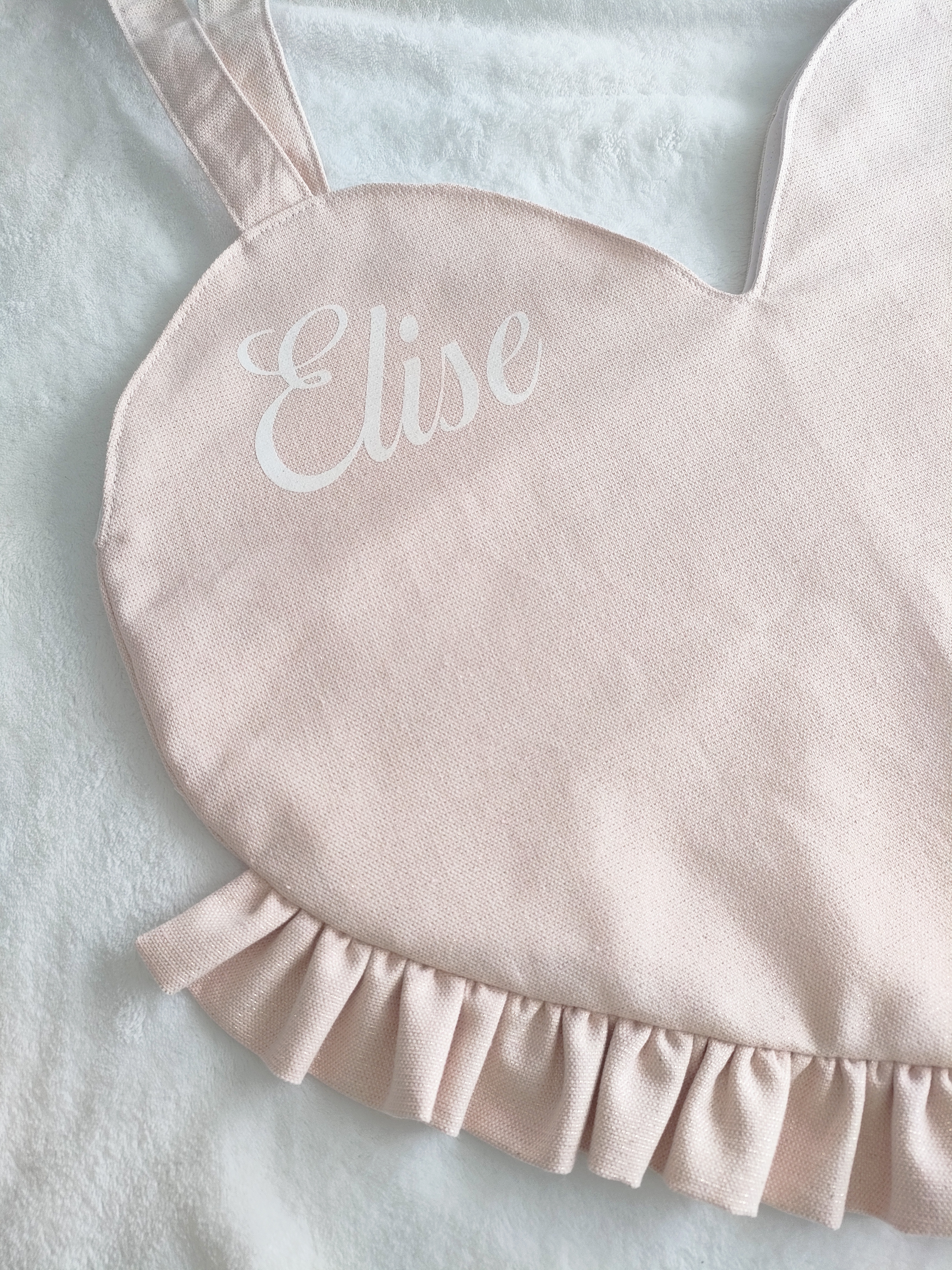 Sac cœur rose pailleté