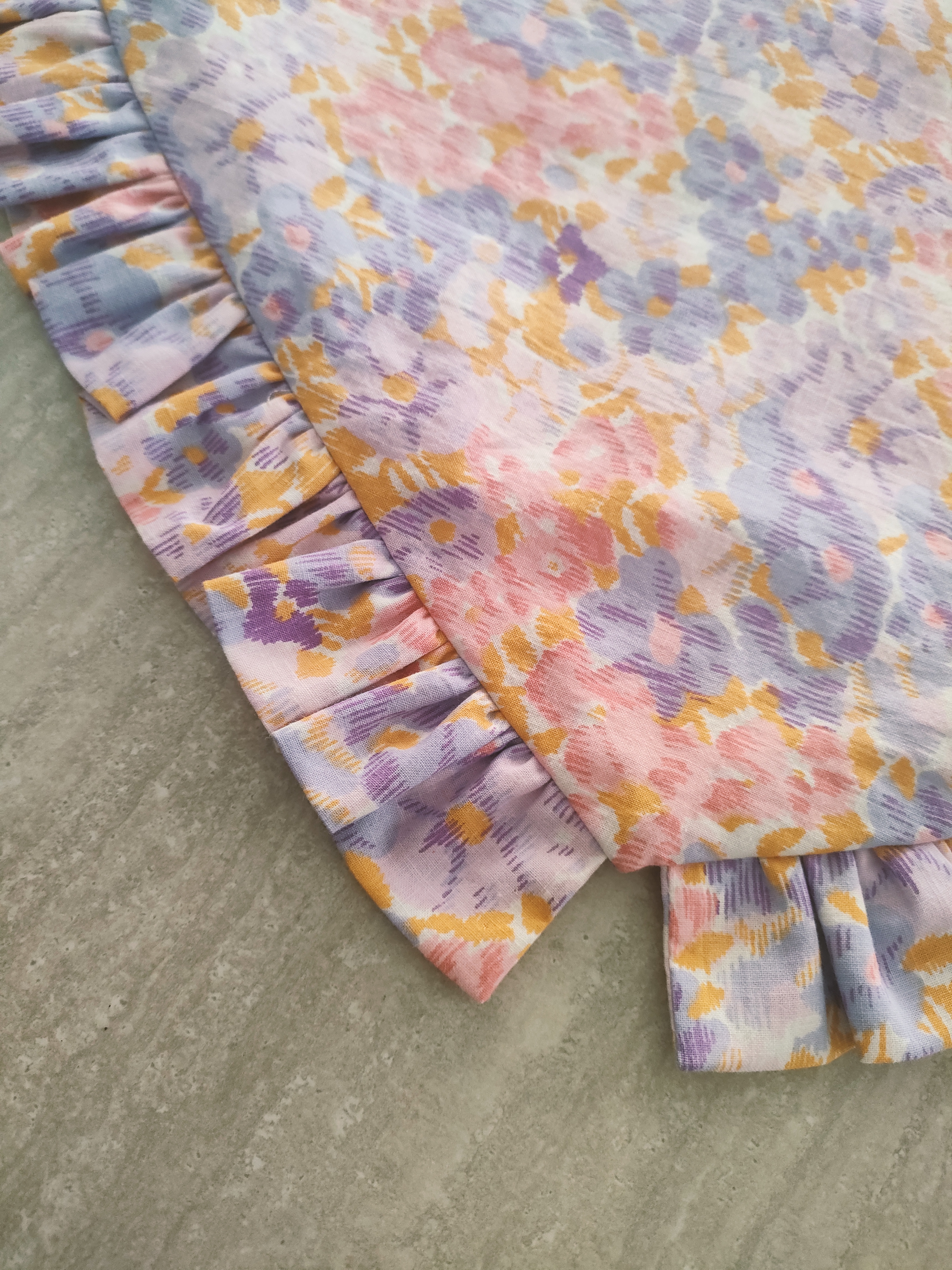 Sac cœur fleur violette