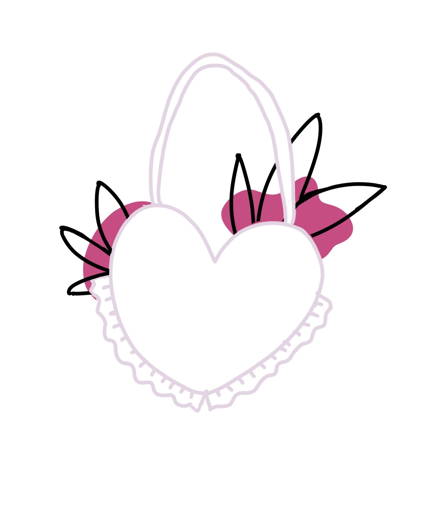 Sac cœur personnalisé