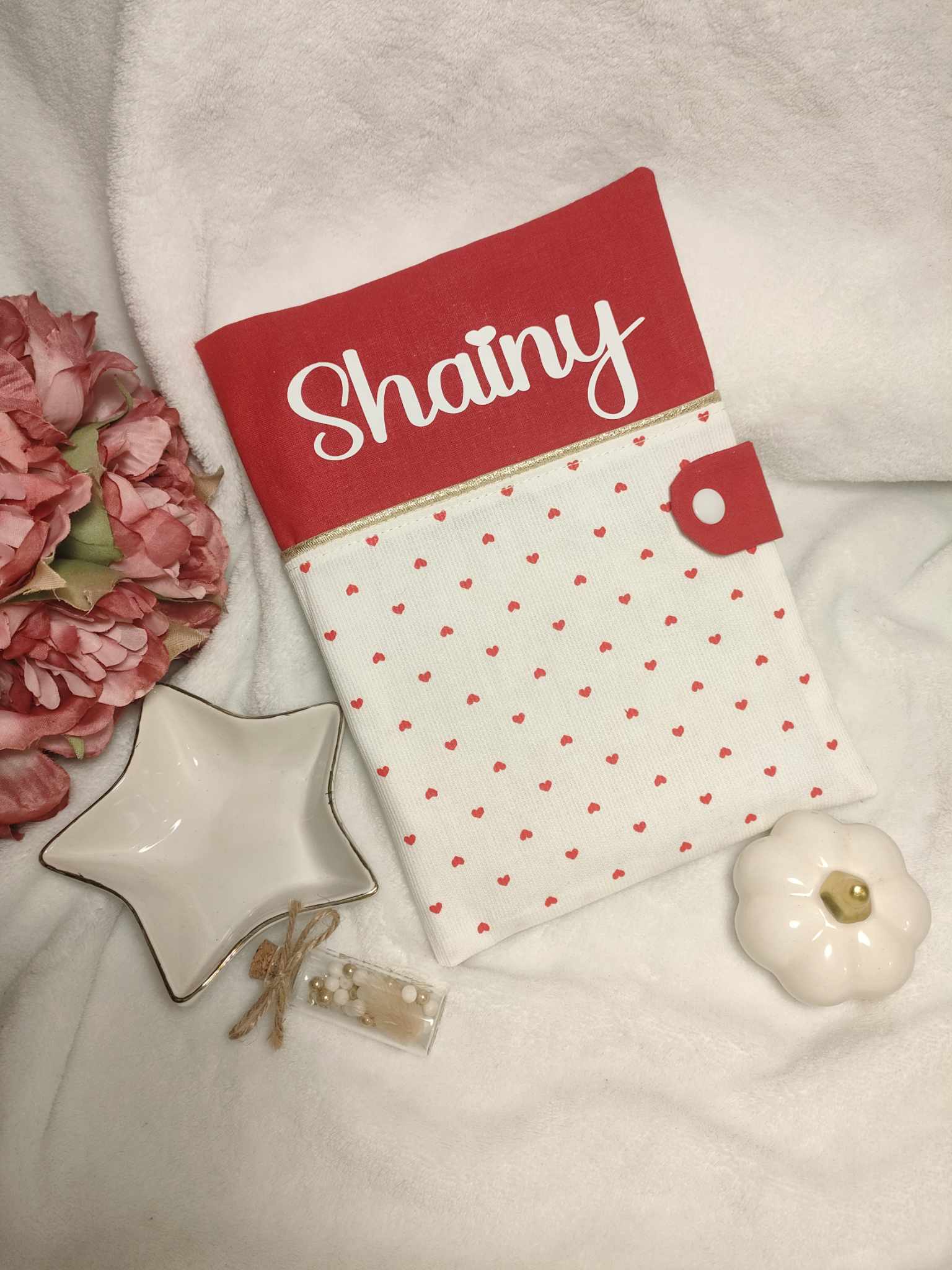 Protège carnet de santé coeur