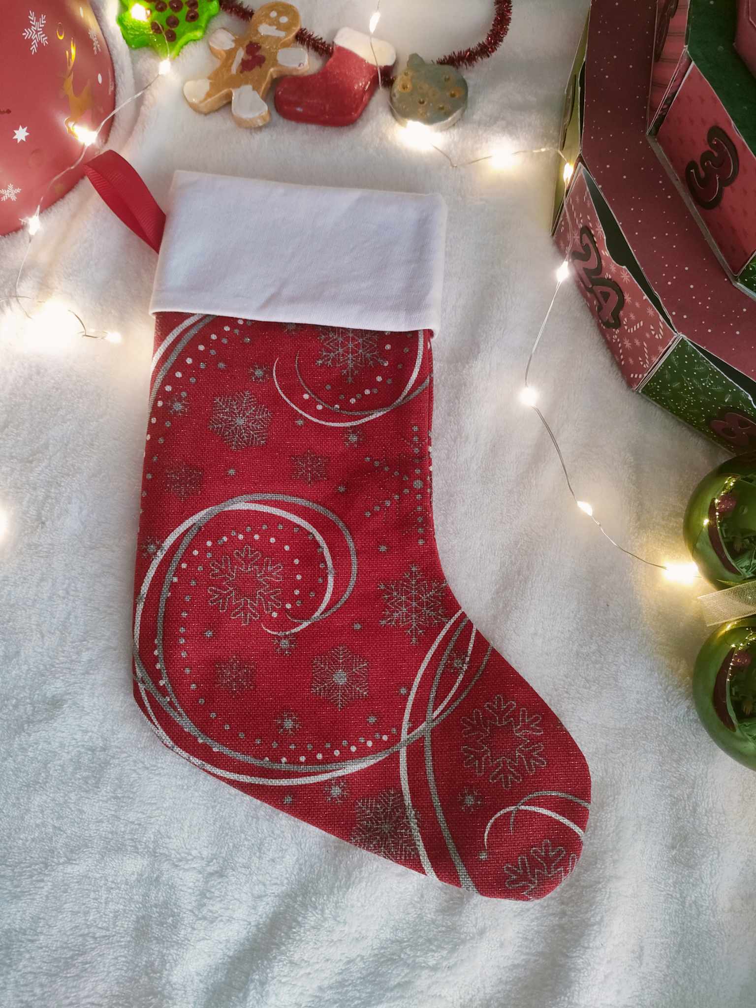 Chaussette de Noël filamants