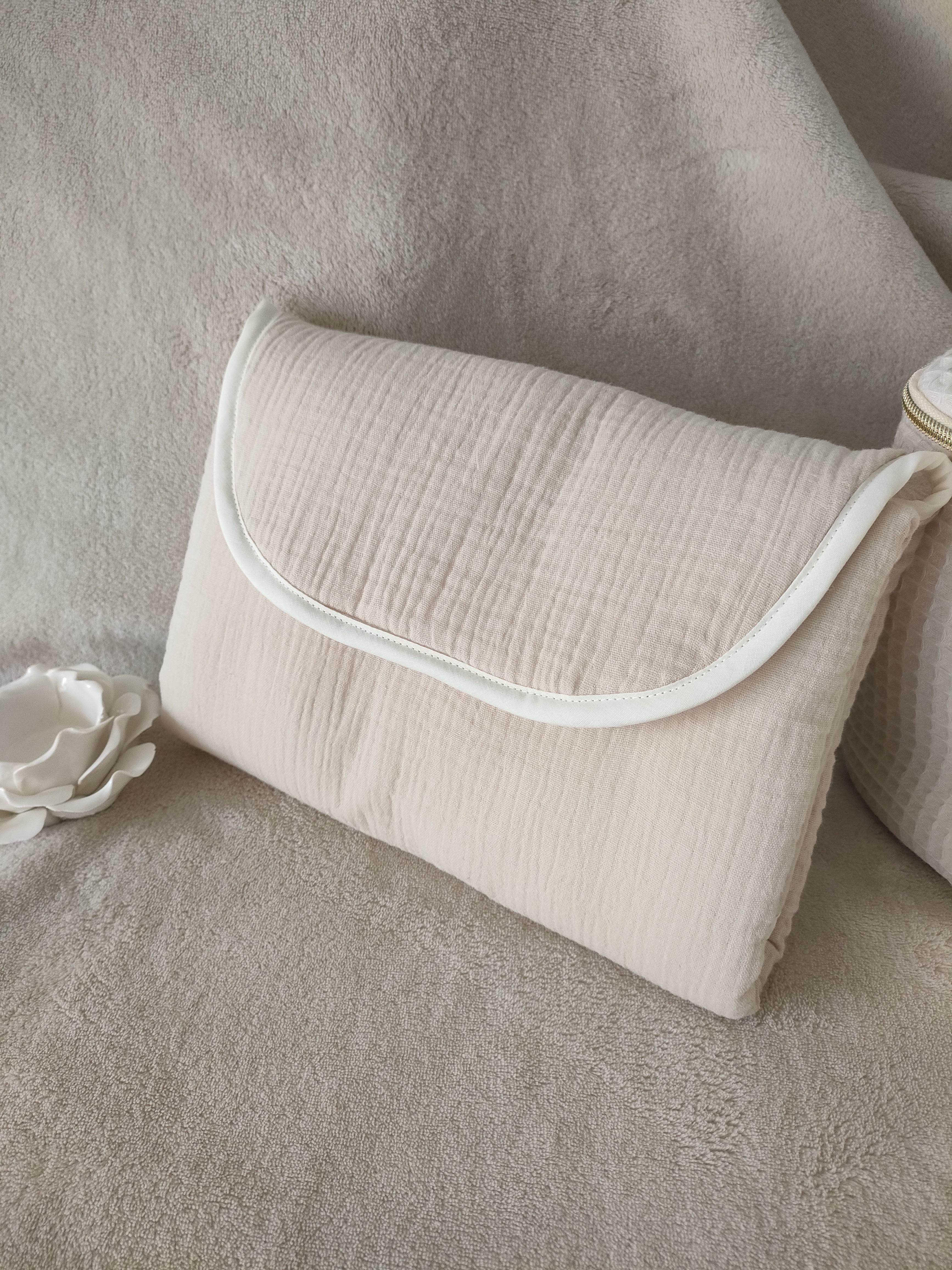 Matelas à langer nomade lin