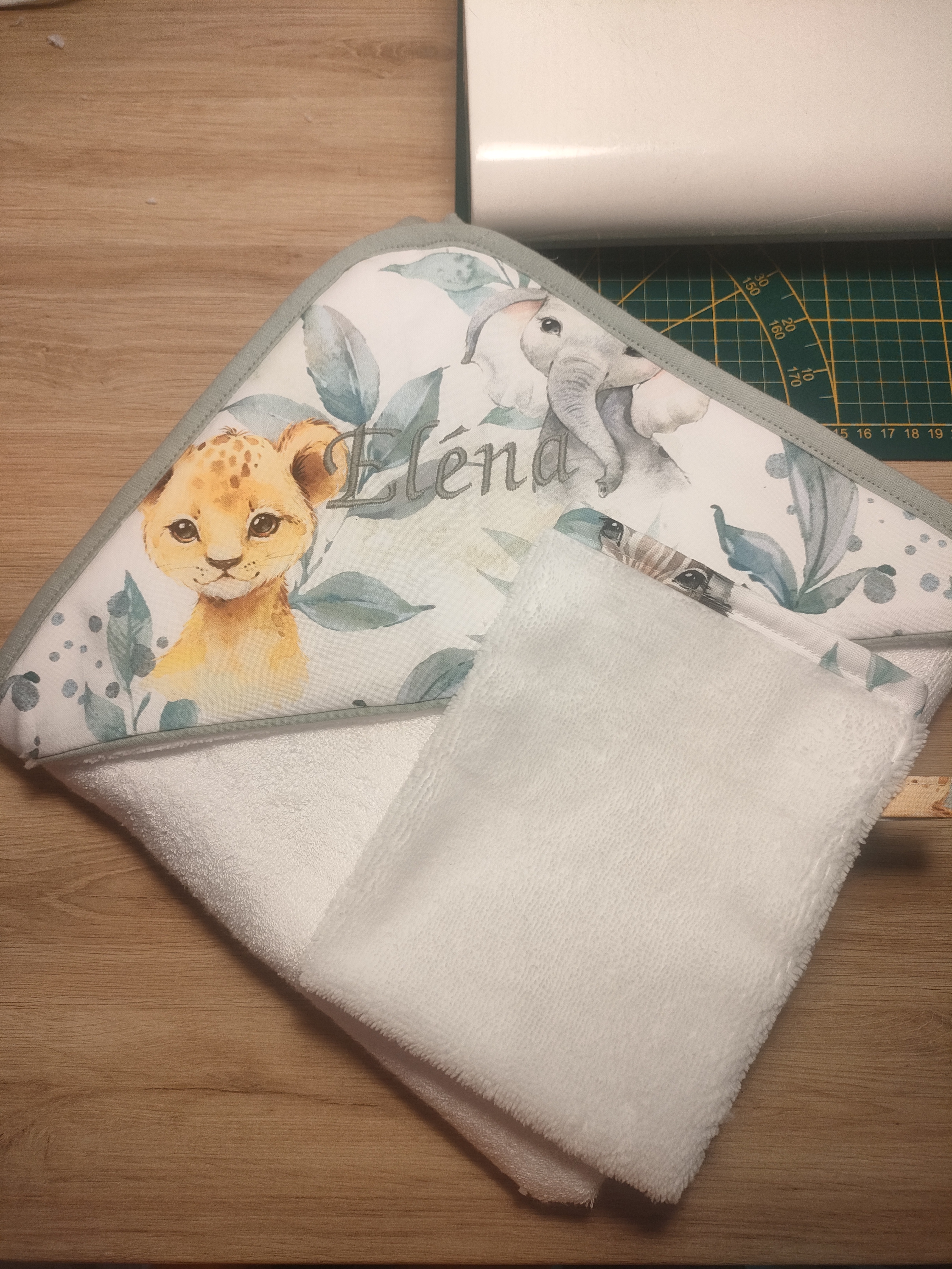 Les sorties de bain avec tissu motif