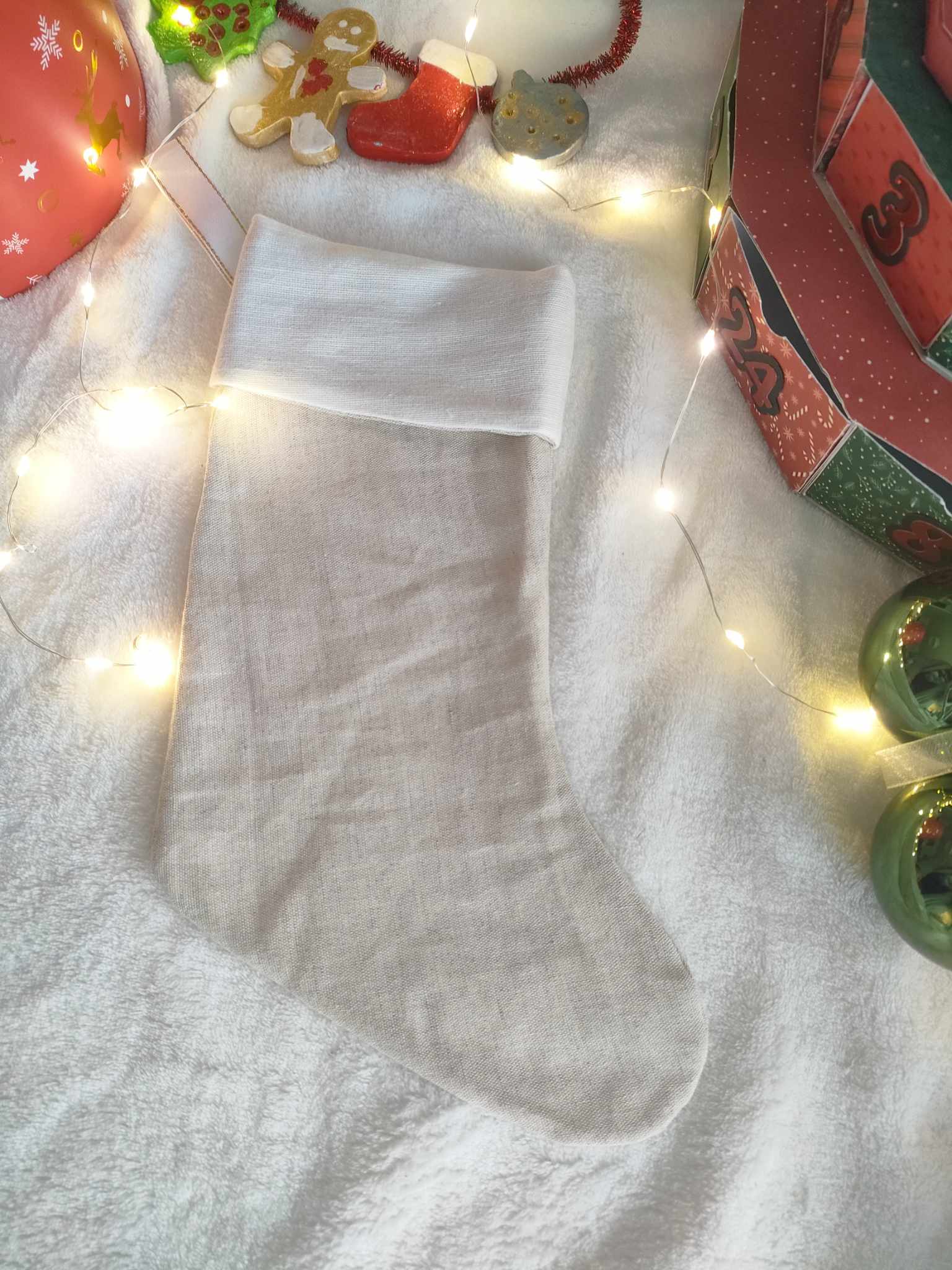 Chaussette de Noël Lin