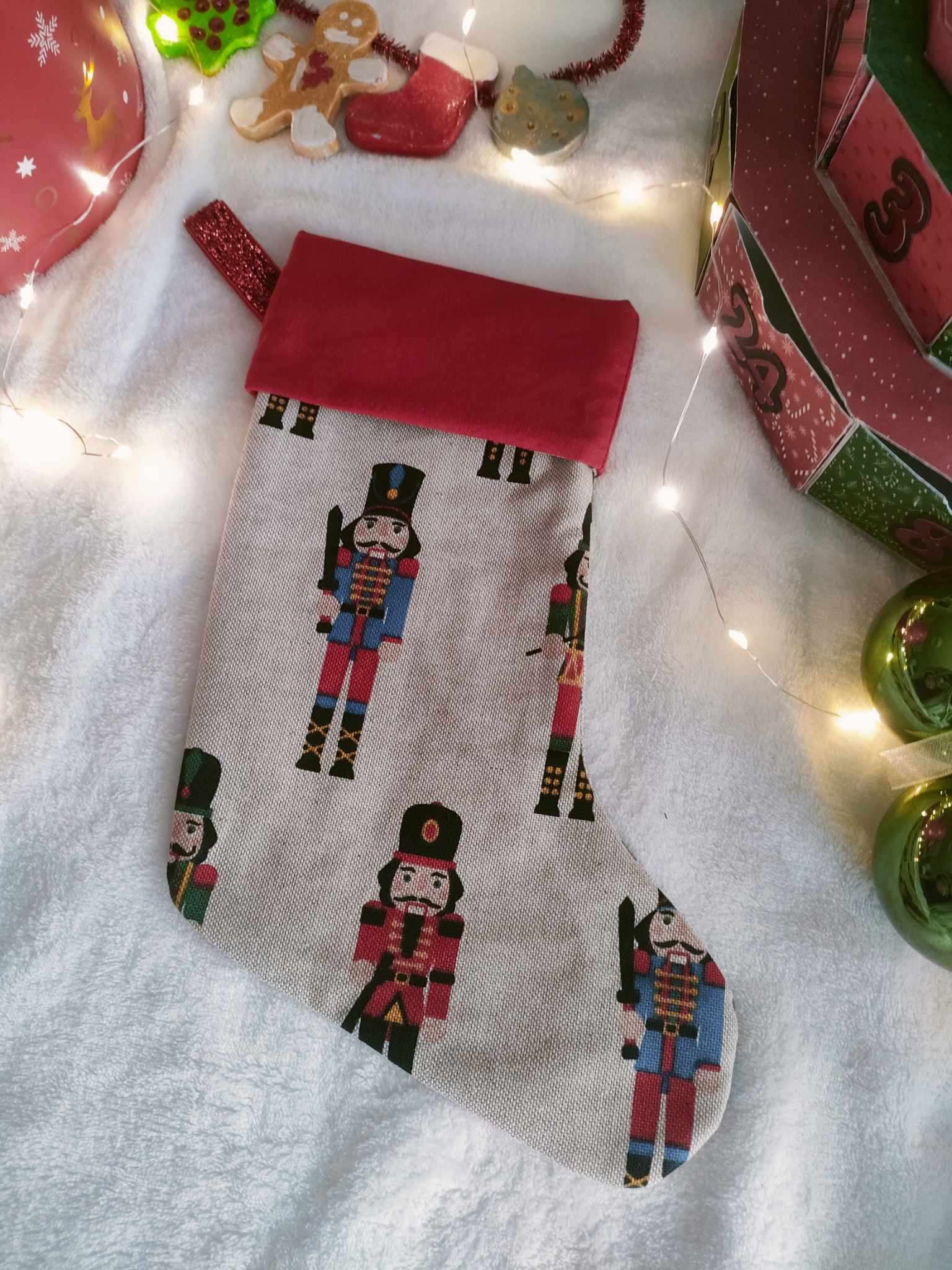 Chaussette de Noël casse-noisette