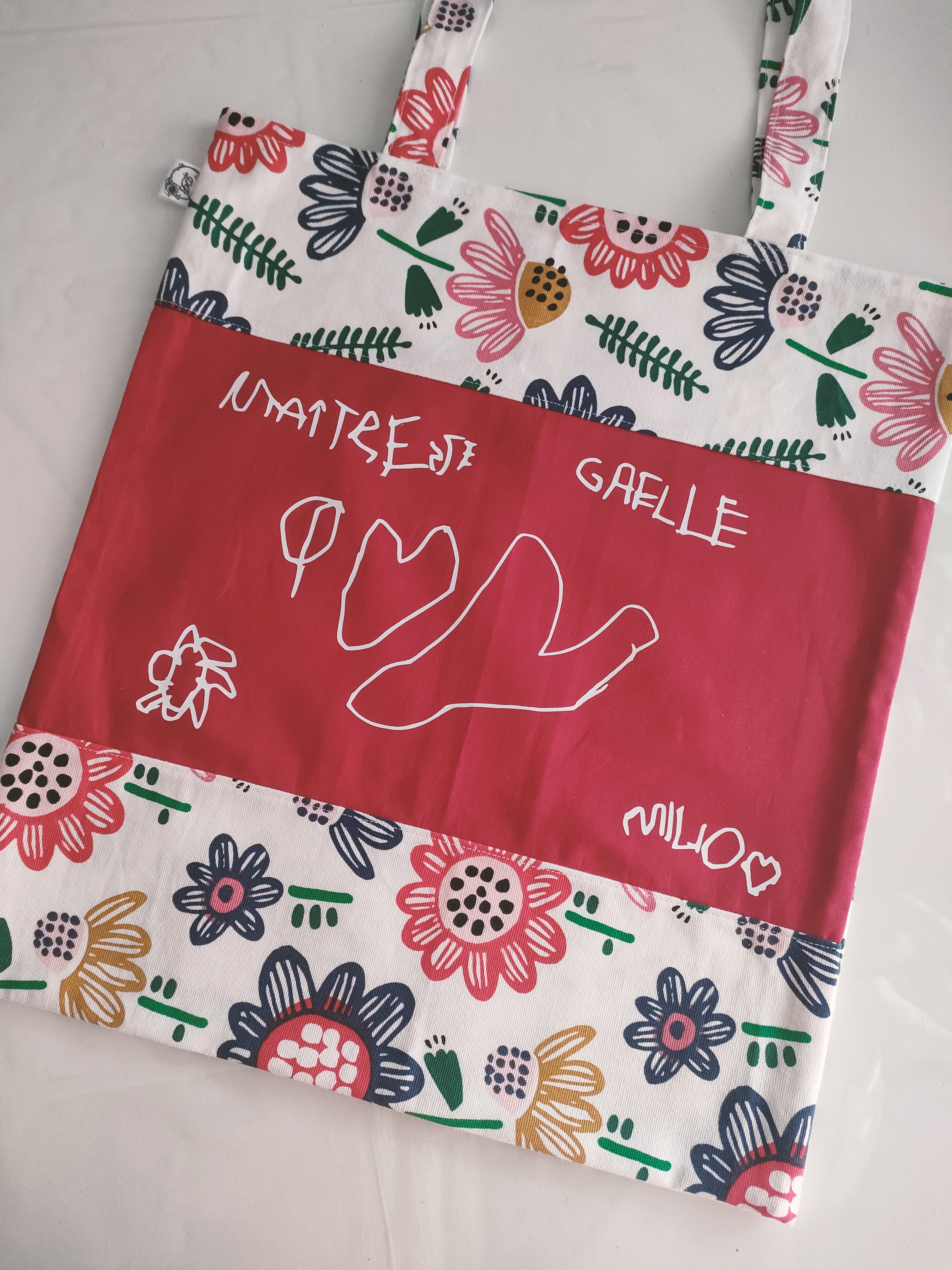 Tote-bag personnalisable bleu