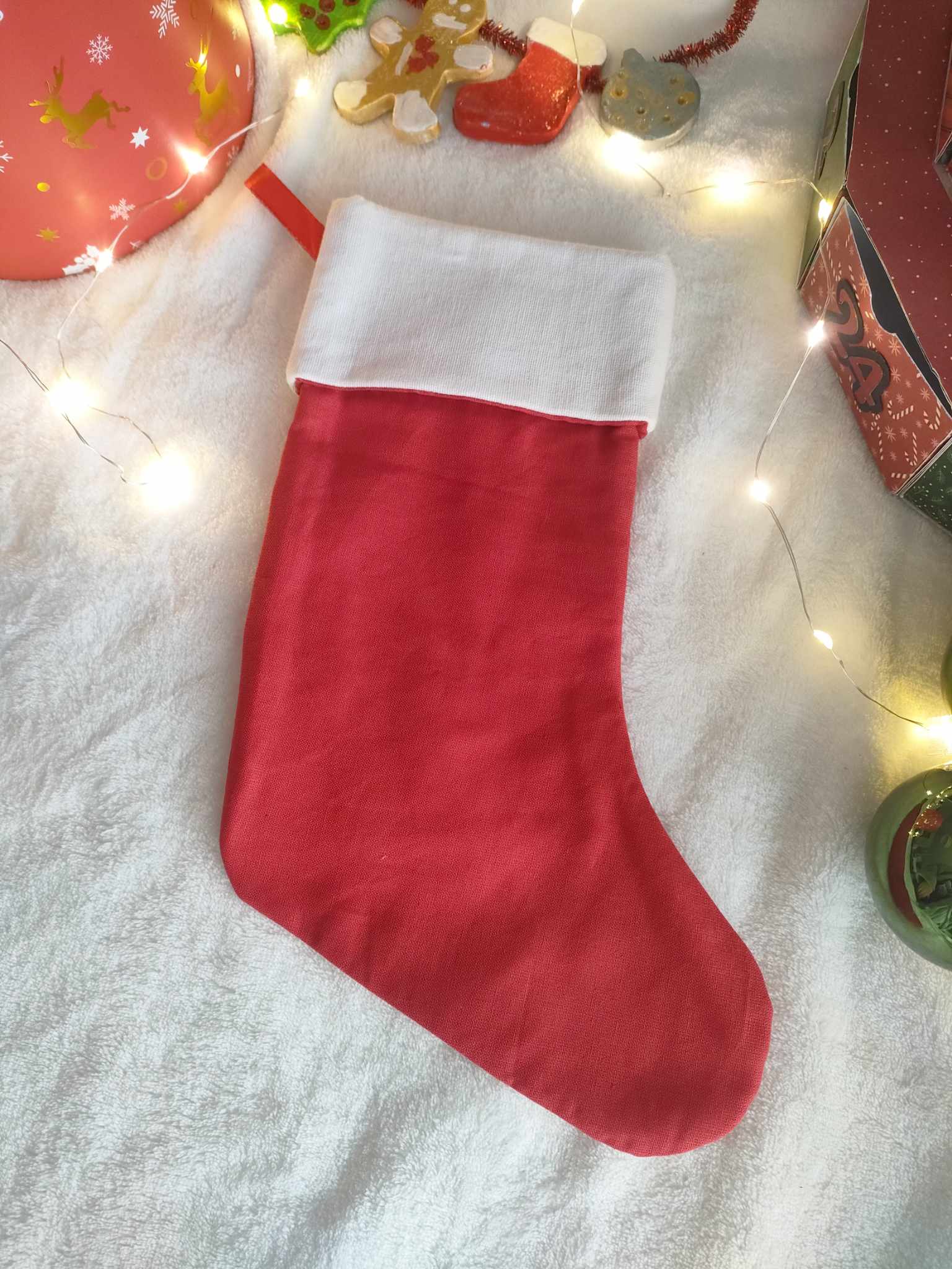Chaussette de Noël Rouge