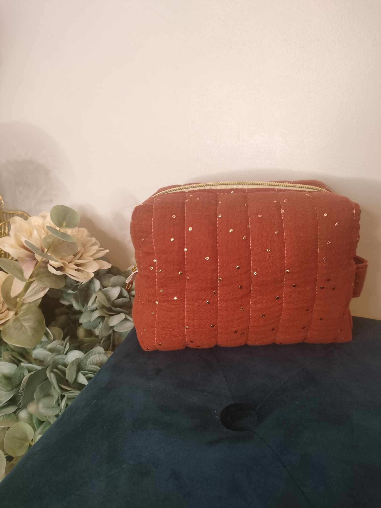 Trousse de toilette terracotta