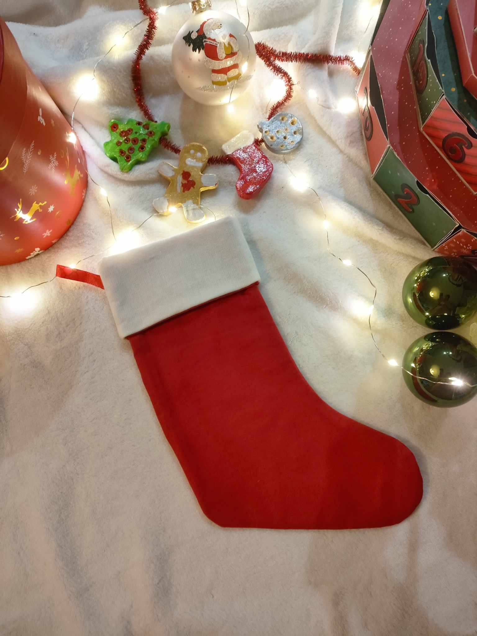 Chaussette de Noël Rouge