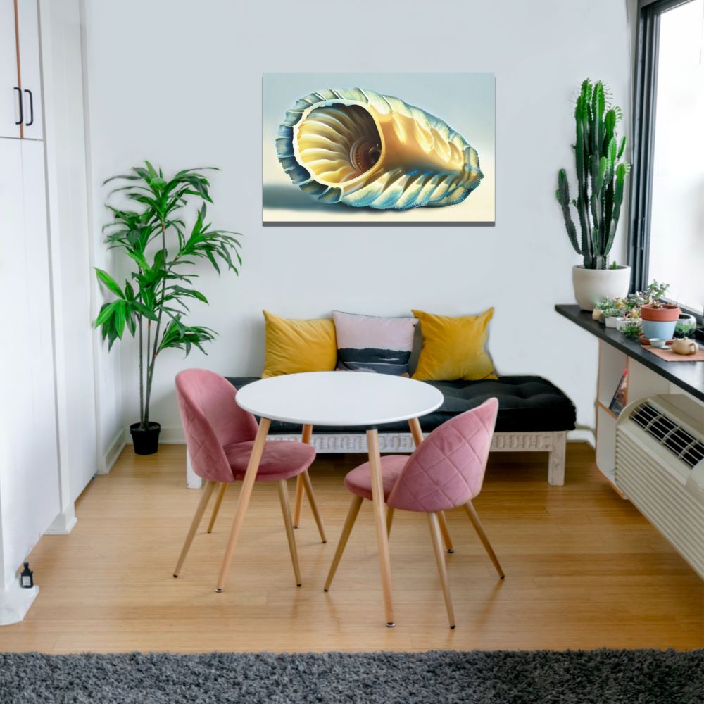 Abstract Scallop Shell Wall Decor