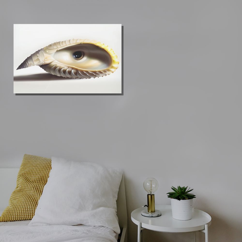 Surreal Seashell Eye Wall Art