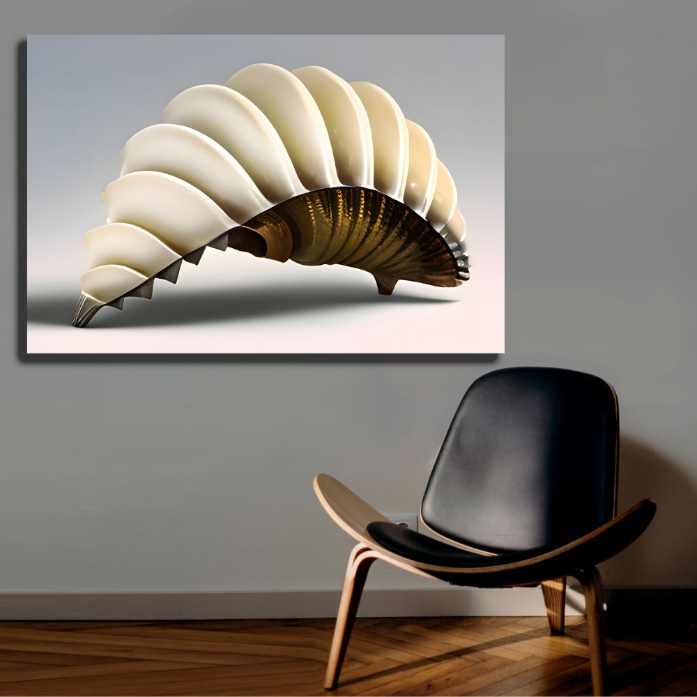 Modern Seashell Wall Art Coastal Decor