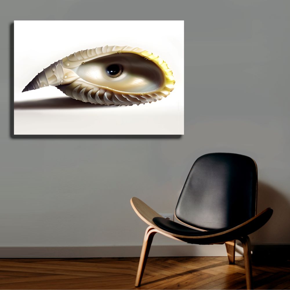 Surreal Seashell Eye Wall Art
