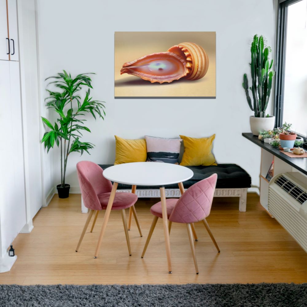 Seashell Wall Art Agate Eye Painting