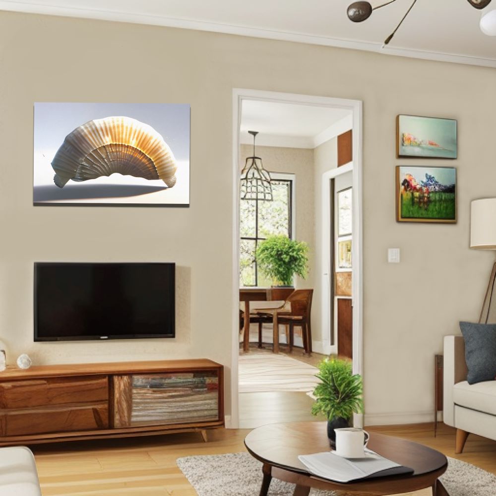 Glowing Seashell Wall Art Coastal Decor