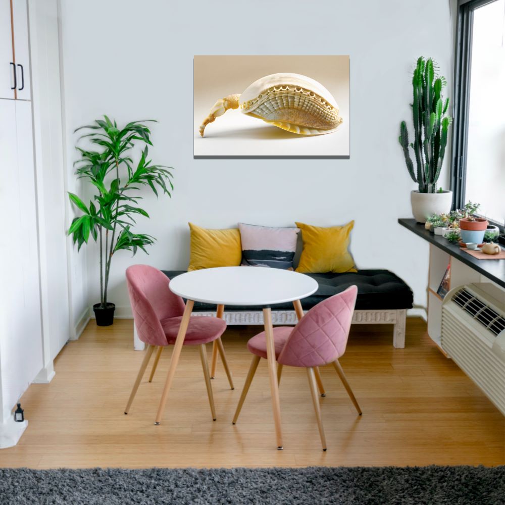 Ocean Inspired Seashell Art Canvas Print