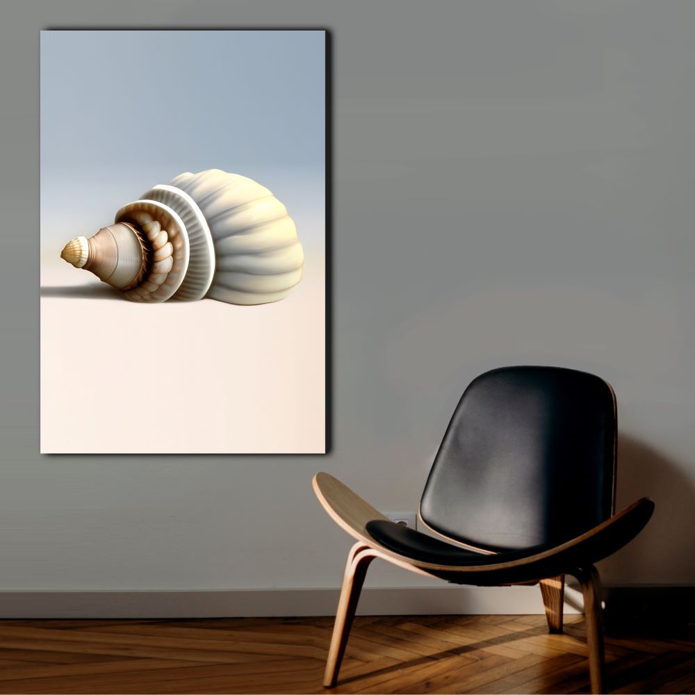Large Coastal Seashell Canvas