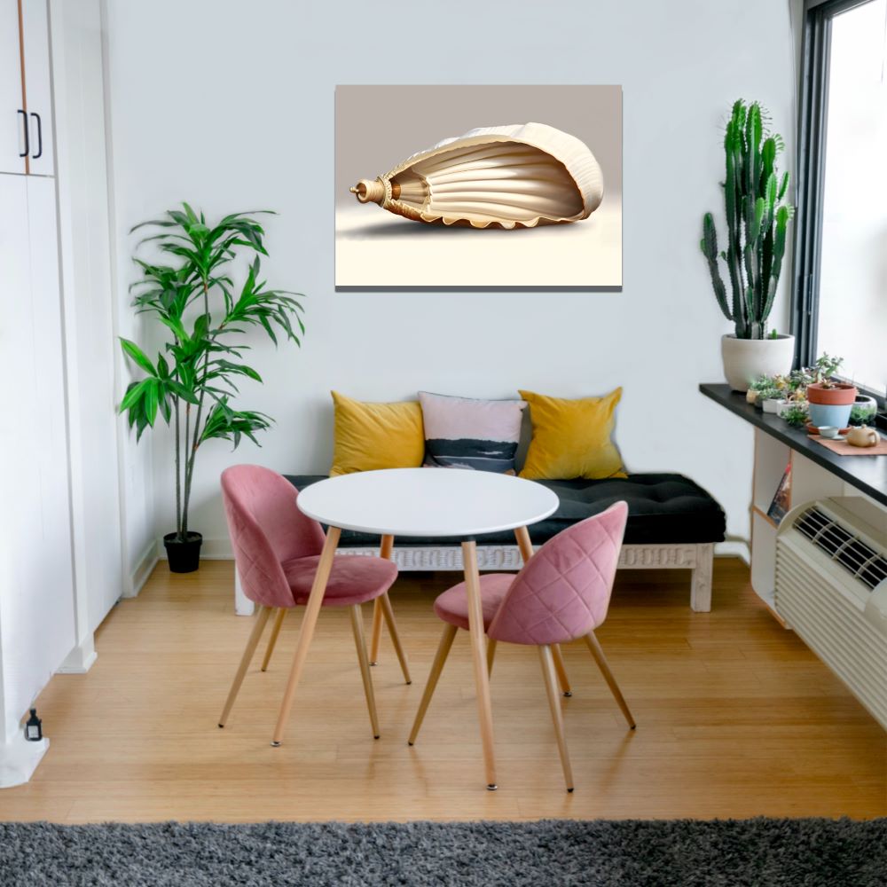 Flawless Seashell Coastal Canvas Wall Art