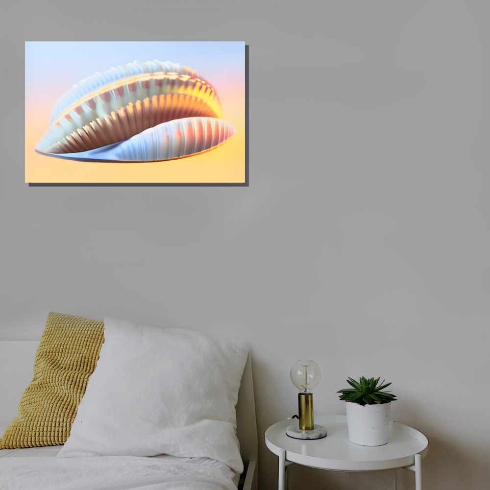 Unique Seashell Photography for Office Decor