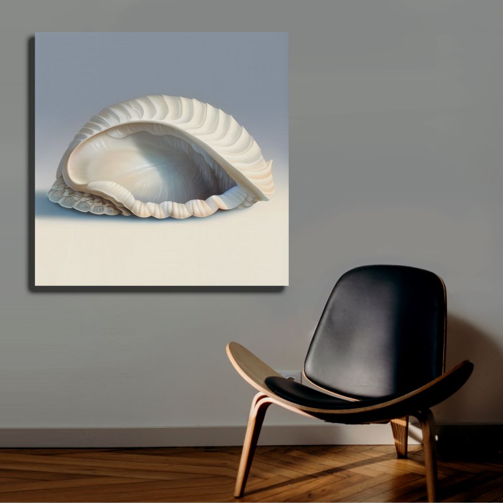 Serene Ocean Shell Art Print