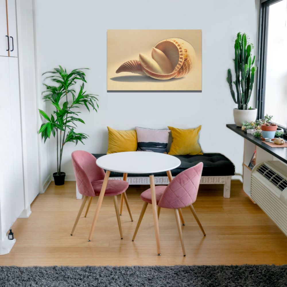 Abstract Seashell Art for Coastal Homes