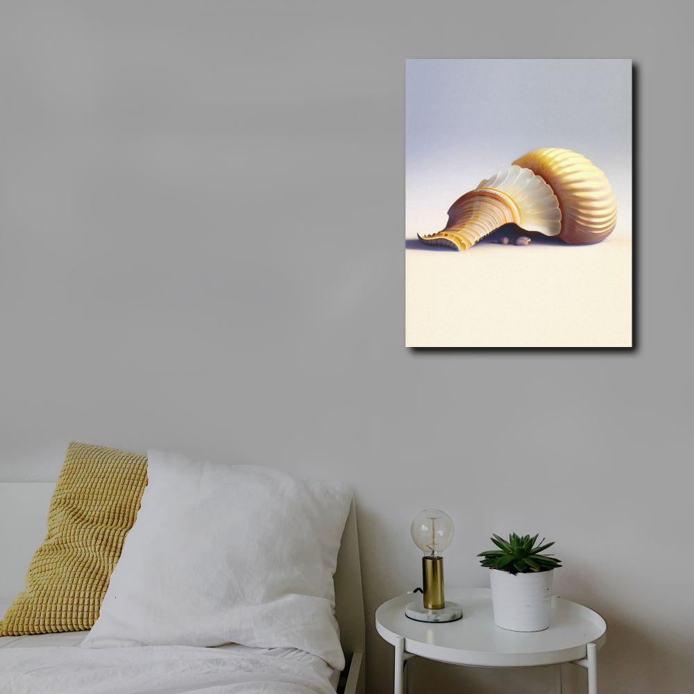 Elegant Coastal Wall Art Nautilus Shell