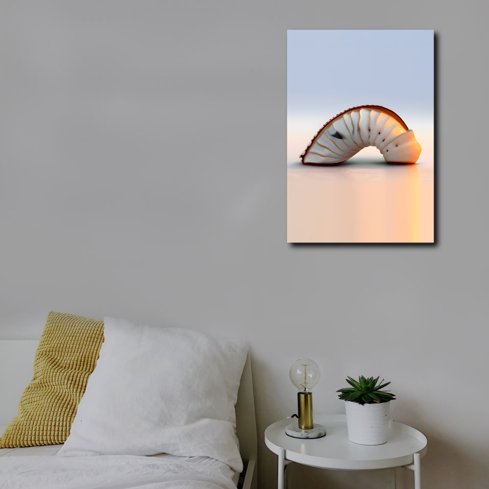 Coastal Living Room Wall Art Seashell